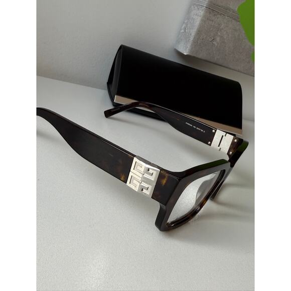 NEW Givenchy GV50049I Brown Havana Square Eyeglasses Frames - Picture 7 of 8